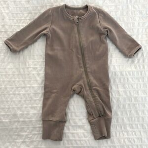 Little Bipsy Ribbed 2-way Zip Romper
